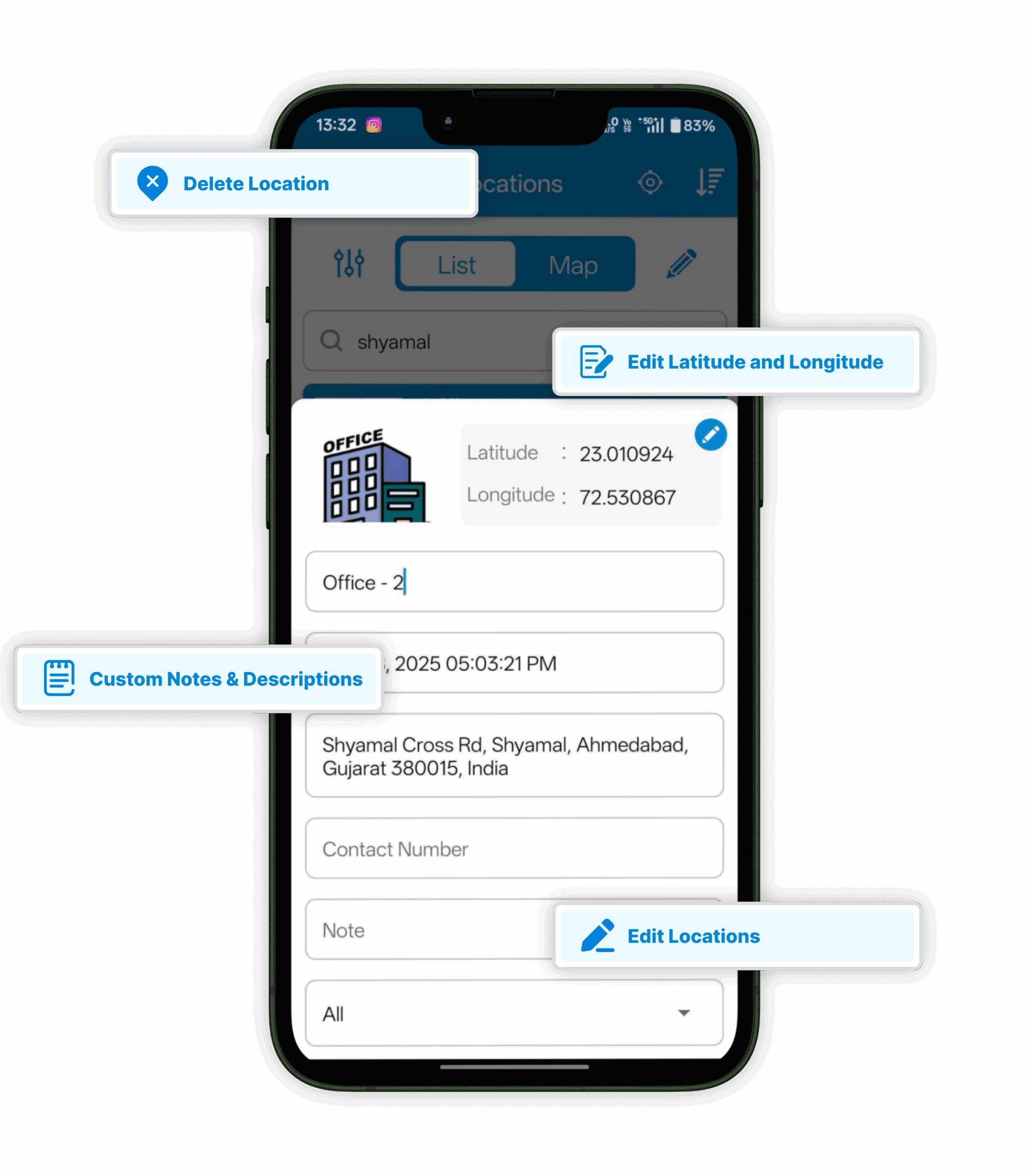 Custom Field & Notes